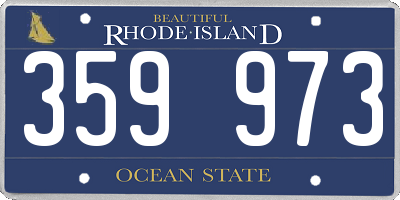 RI license plate 359973