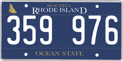 RI license plate 359976