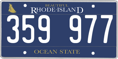 RI license plate 359977
