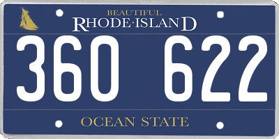 RI license plate 360622
