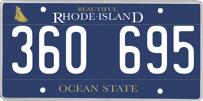 RI license plate 360695