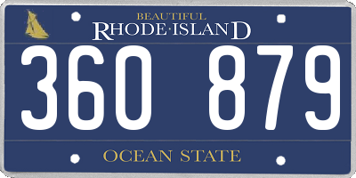 RI license plate 360879