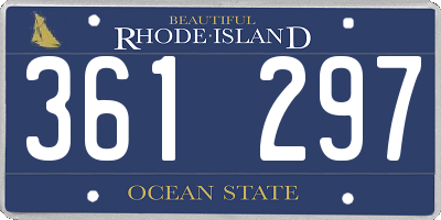 RI license plate 361297
