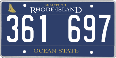 RI license plate 361697