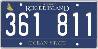 RI license plate 361811