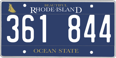 RI license plate 361844