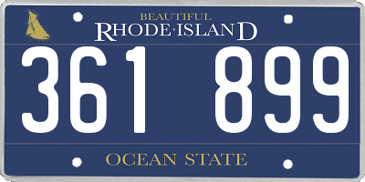 RI license plate 361899