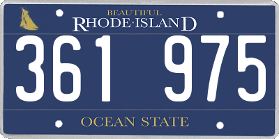 RI license plate 361975