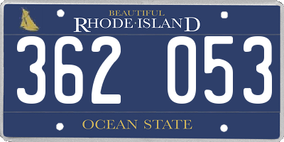 RI license plate 362053