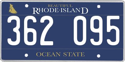 RI license plate 362095