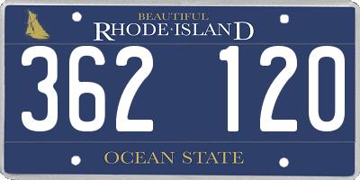 RI license plate 362120