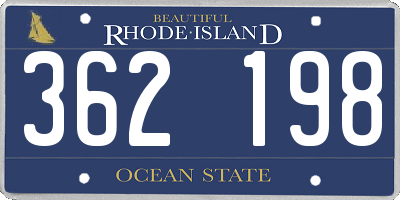 RI license plate 362198