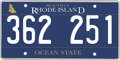 RI license plate 362251