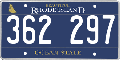 RI license plate 362297