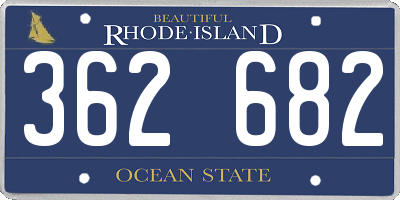 RI license plate 362682