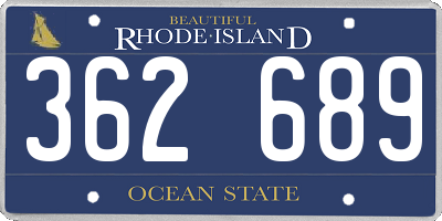 RI license plate 362689