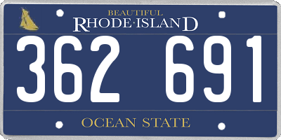 RI license plate 362691