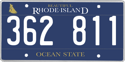 RI license plate 362811