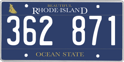 RI license plate 362871