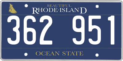 RI license plate 362951