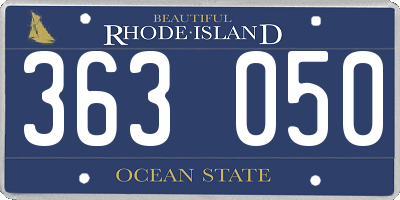 RI license plate 363050