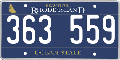 RI license plate 363559