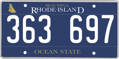 RI license plate 363697