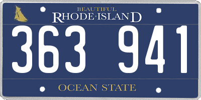 RI license plate 363941
