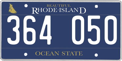 RI license plate 364050