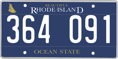 RI license plate 364091