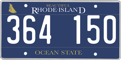 RI license plate 364150