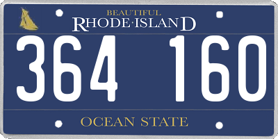 RI license plate 364160