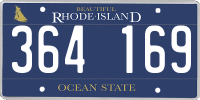 RI license plate 364169