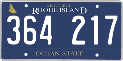 RI license plate 364217