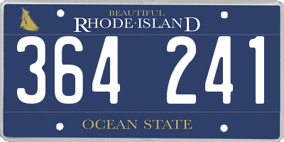RI license plate 364241