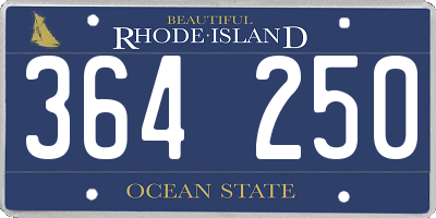 RI license plate 364250