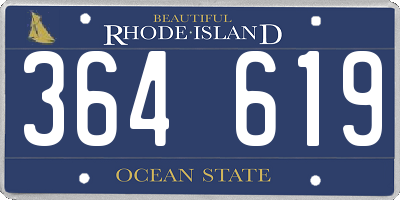 RI license plate 364619
