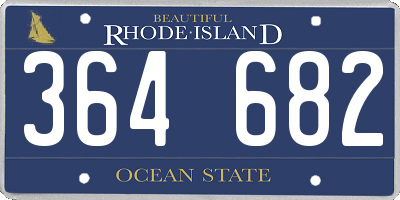RI license plate 364682