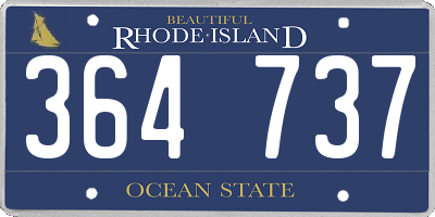 RI license plate 364737