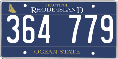 RI license plate 364779