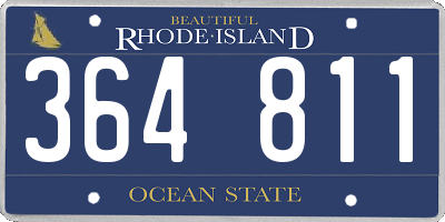RI license plate 364811