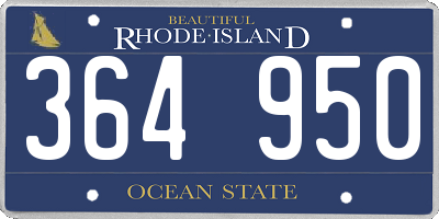 RI license plate 364950