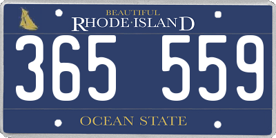 RI license plate 365559