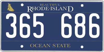 RI license plate 365686