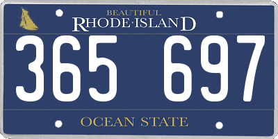 RI license plate 365697