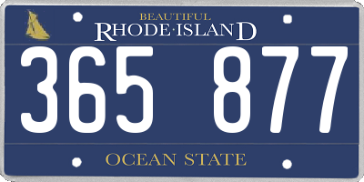 RI license plate 365877