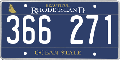 RI license plate 366271