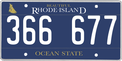 RI license plate 366677
