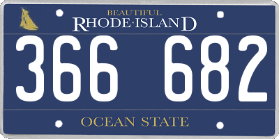 RI license plate 366682