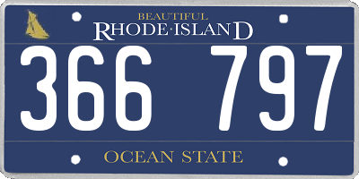 RI license plate 366797